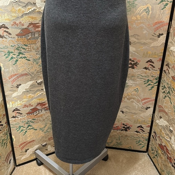 LA CLEF 2X tank dress soft 95% cotton 5%spandex grey scoop neck made in USA - Picture 5 of 15